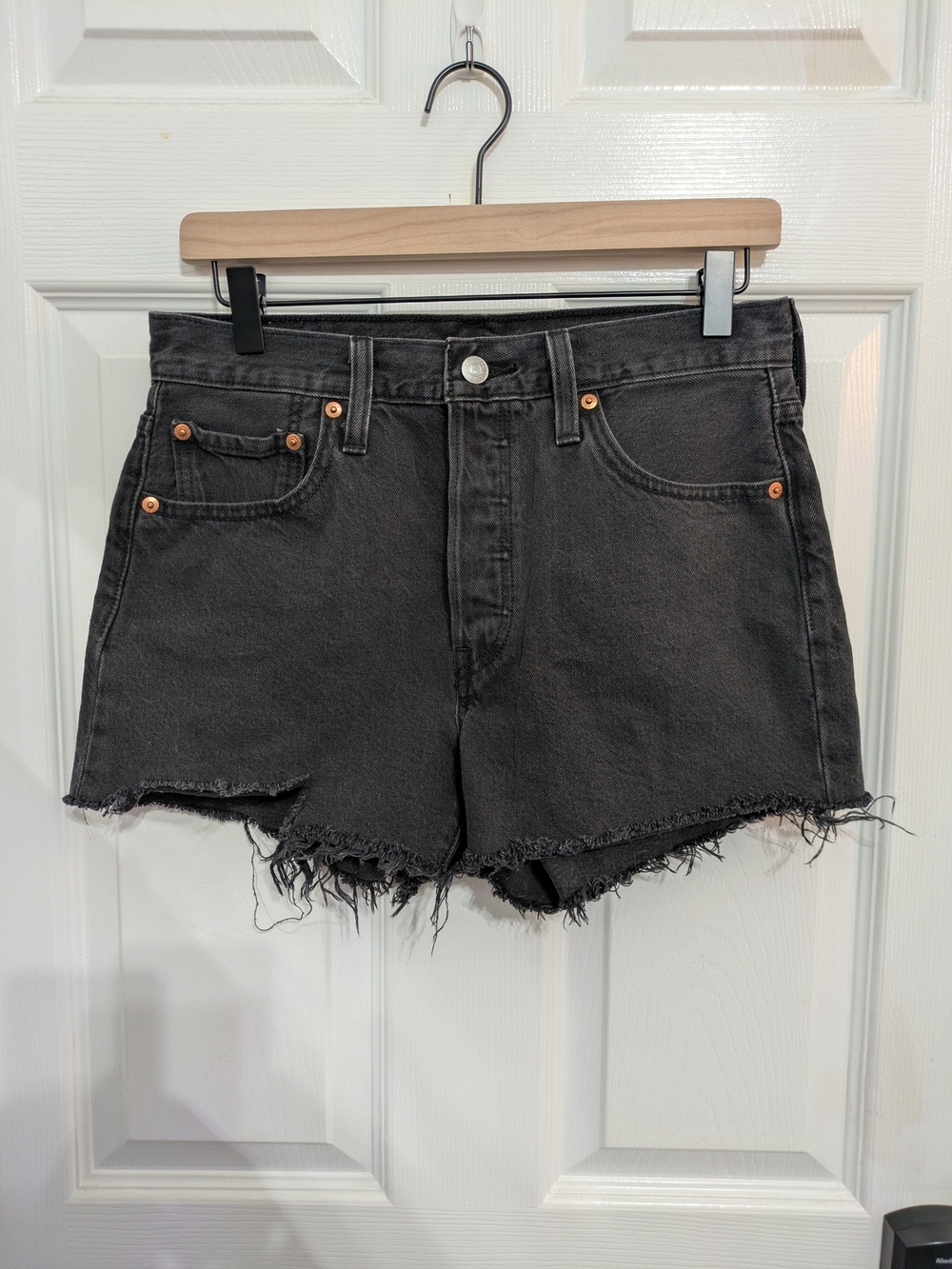 Levi's 501 Original Fit Black Shorts